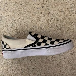 Vans checkerboard slide ons